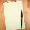 Pen and notepad